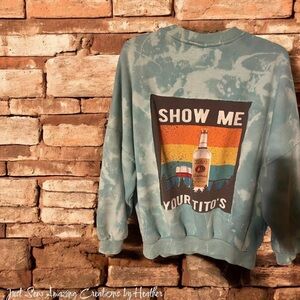 PacSun Tie-Dye upcycled Graphic Sweatshirt